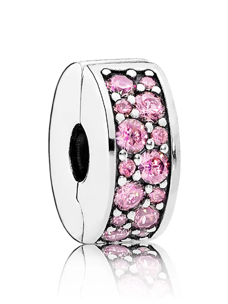 Évitez la Perte de vos Charms avec le Clip Pandora 791817PCZ Rose