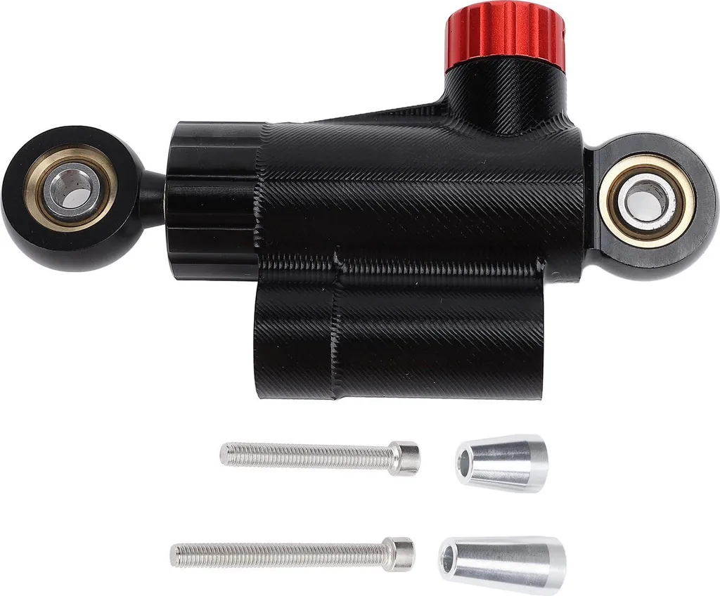 Amortisseur de direction moto CNC Noir universel stabilisateur réglable