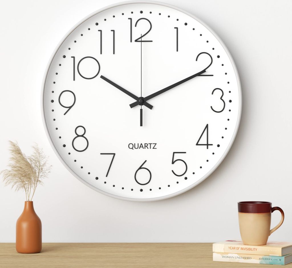 12 zoll 30cm modell wanduhr stumm einfache quarzuhr haushalt wohnzimmer uhr