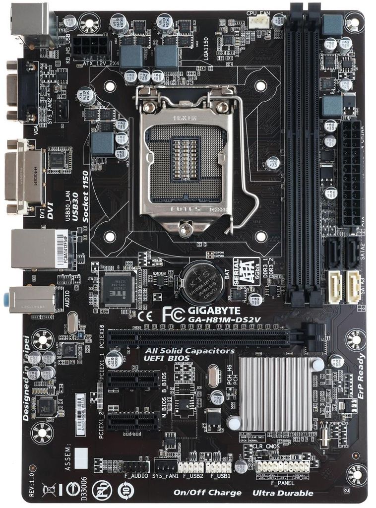 Płyta główna mATX Gigabyte GA-H81M-DS2V (Socket 1150) Zdjęcie produktu 