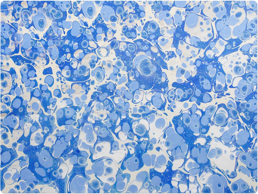 Marmorierte Seifenblasen – Bodenschutzmatte – Stuhlunterlage 120x90 cm – Rutschfest – Hartbodenmatte