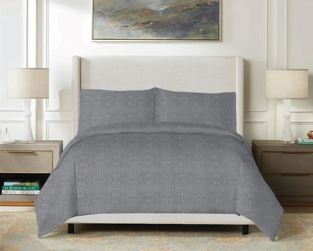 Set Letto Raso Matrimoniale 220x200 Grigio Cenere EXCLUSIVE Luxury - 4