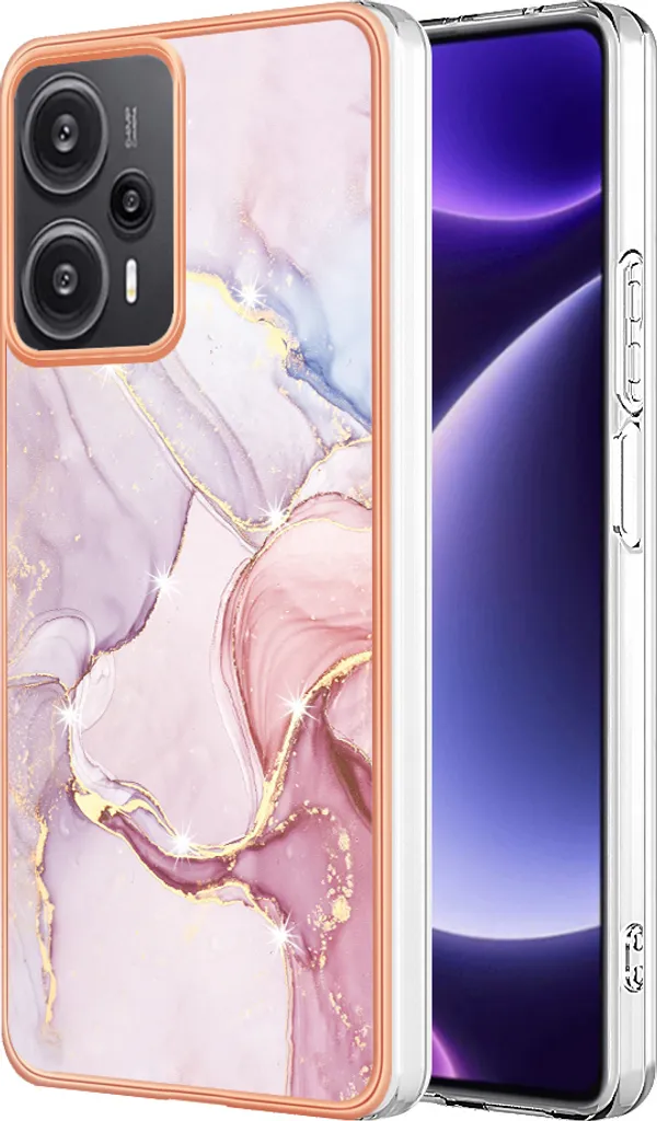 Custodia Xiaomi Poco F5 Marmo Oro Rosa - Eleganza Quotidiana Cover