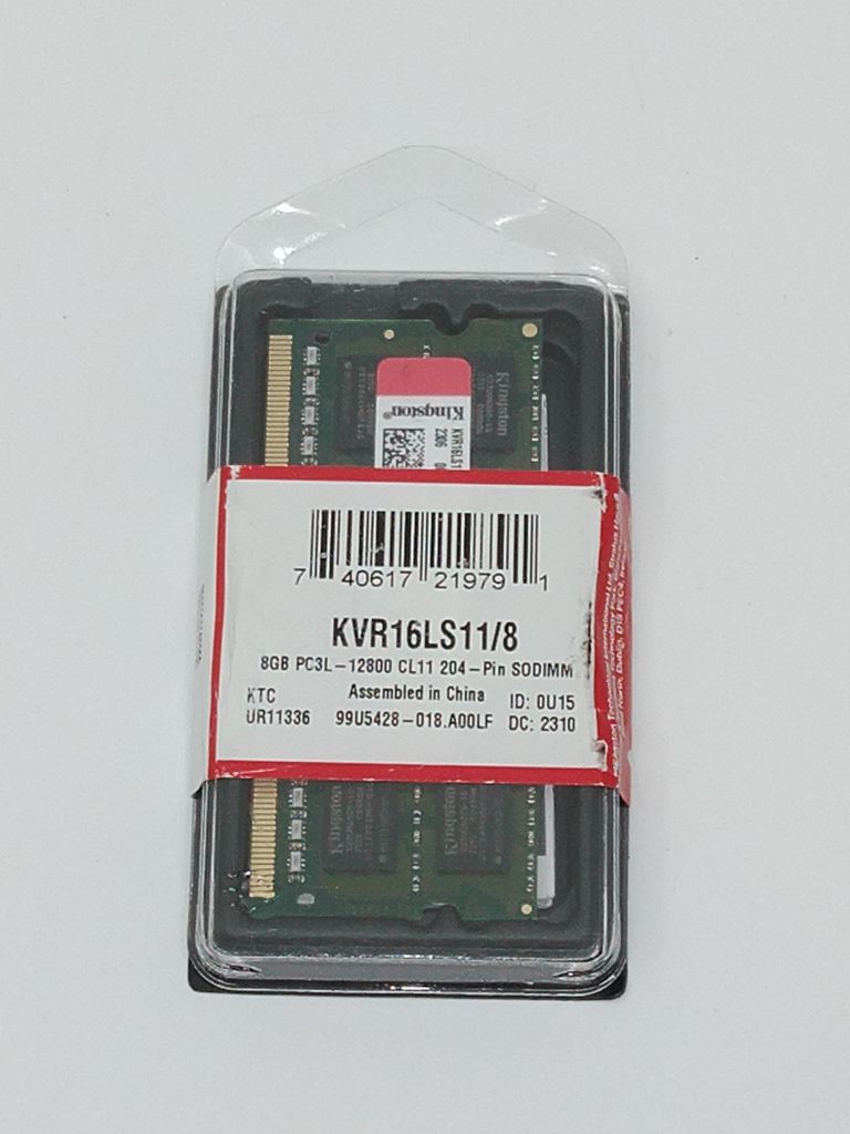 Kingston Technology ValueRAM KVR16LS11/8 Pamäťový modul 8 Obrázok produktu 