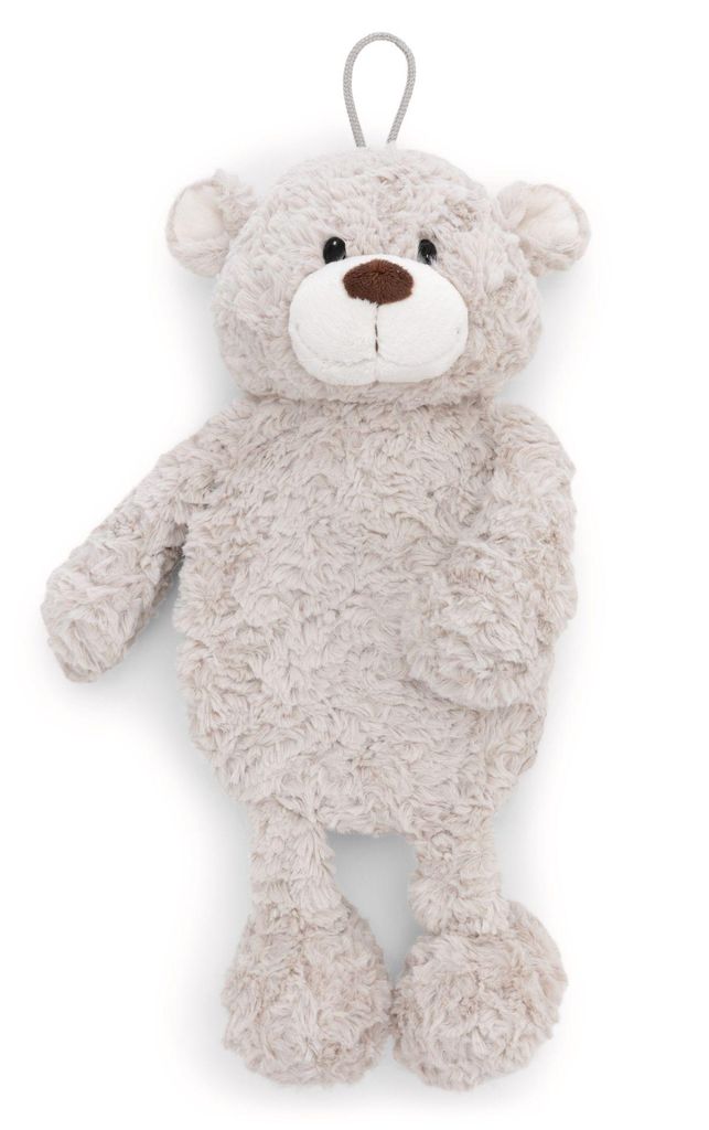 NICI Wärmflasche Bär Finni 300ml 34cm - grau - Kuscheliges Wärmetier ab 10 Monaten – Plüschtier-Wärmflasche, Wärmebeutel für Kinder und Er...