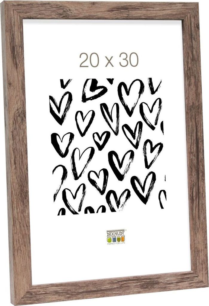 Deknudt Holzrahmen S45R Blockleiste 20x40 cm braun
