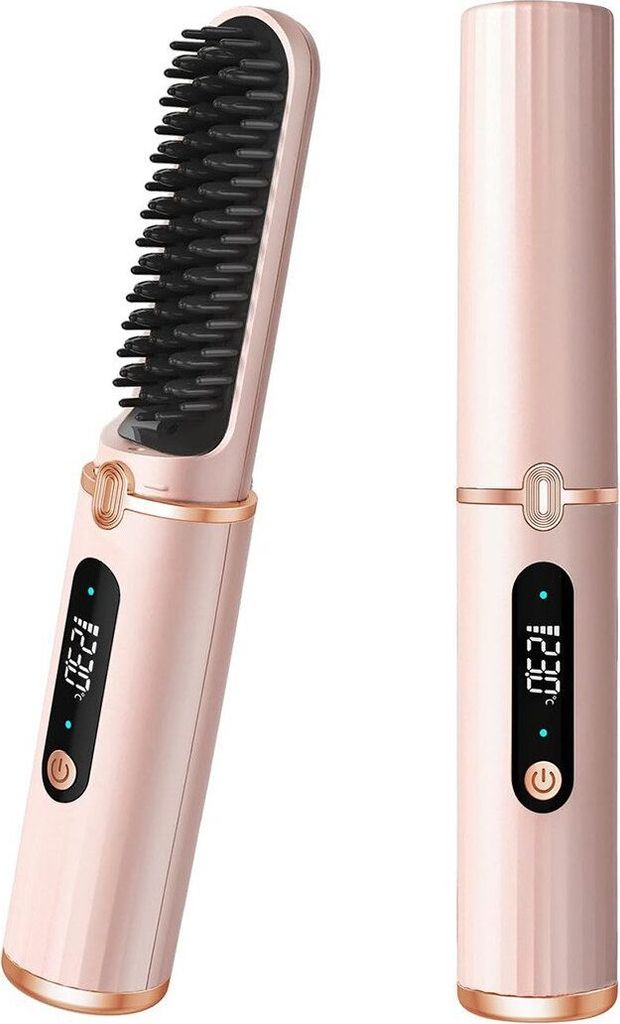 Glätteisen Kabelloser Haarglätter & Lockenstab,Glätteisen mit Negative Ionen