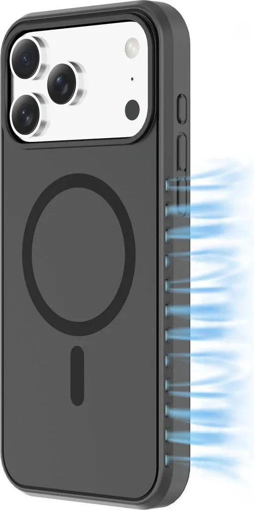 Étui iPhone 17 Pro CellularLine ICY MAG Noir avec Aimants Renforcés