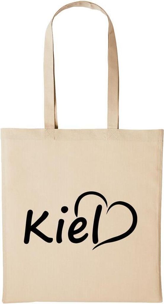 Huuraa Baumwollbeutel Kiel Geschenk Einkaufstasche Natural 10 Liter Baumwolle Kiel Accessoire