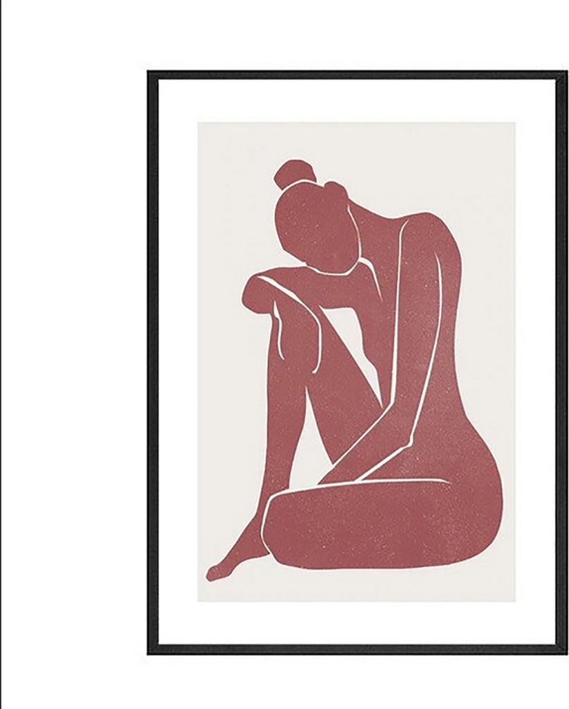 TPFLiving Kunstdruck LW-1725 (OHNE RAHMEN) Poster - Leinwand - Wandbild - Hochauflösender Giclée-Druck, langlebig und hochwertig - Abstrakte Frau...