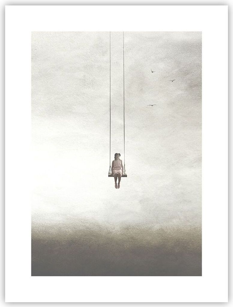 Poster - Poster ohne Rahmen - Schwingen rein Wolken - 30x40 Produktbild 