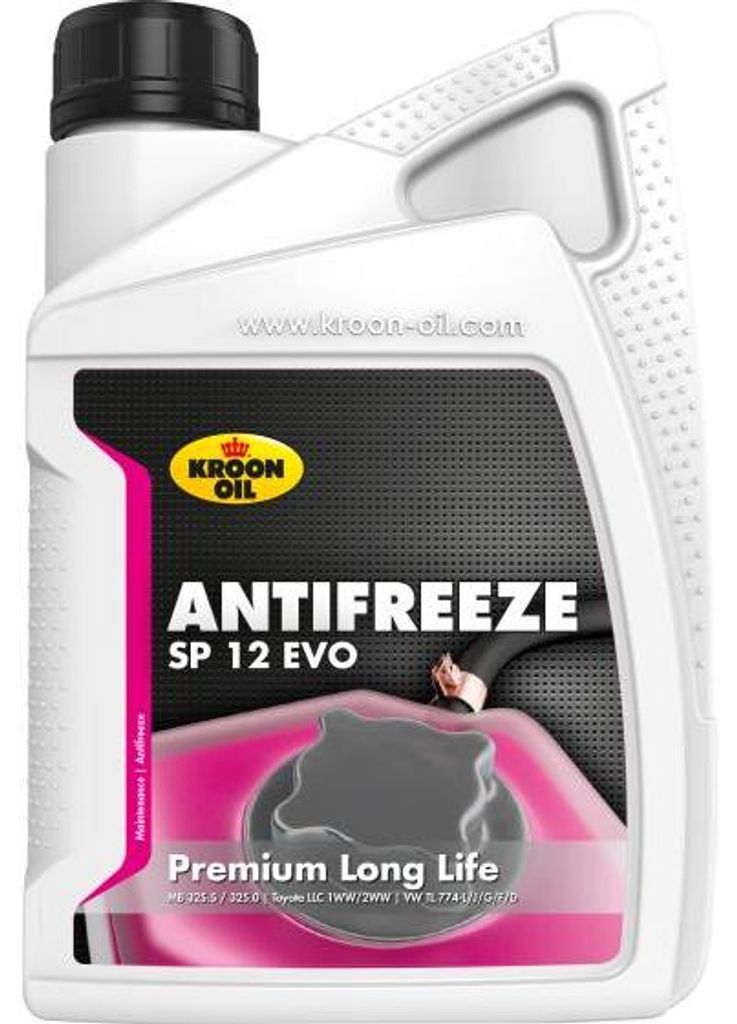 KROON OIL Antifreeze SP 12 EVO Kühlmittel Kühlerfrostschutz 1L Violett Antifreeze Konzentrat G12 EVO