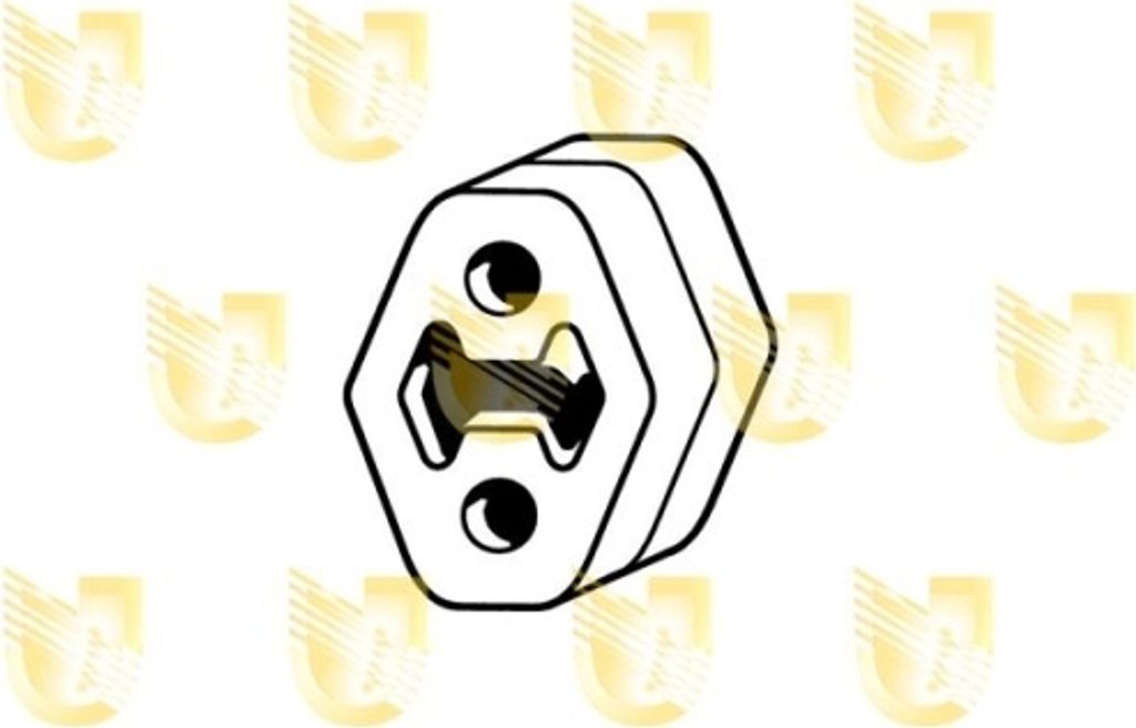 UNIGOM Auspuffgummi 165104 für VW POLO (9N) 28g Produktbild 
