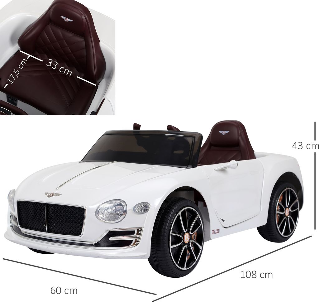 Homcom HOMCOM samochód dla dzieci Bentley GT samochód Zdjęcie produktu 3