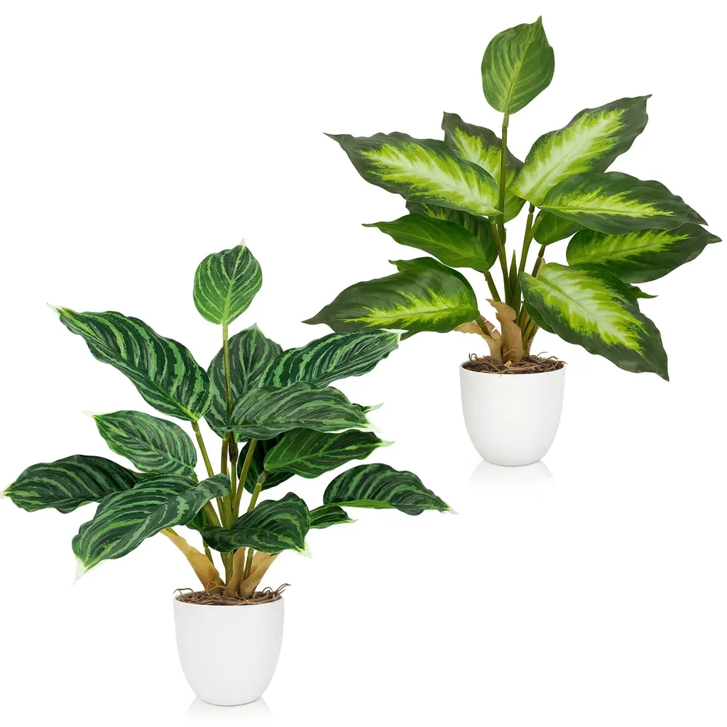 Plante artificielle réaliste 37 cm : fini les plantes mortes au bureau
