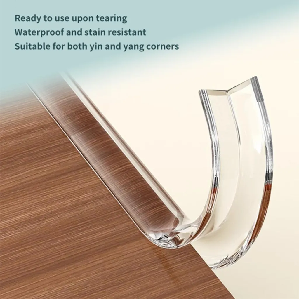 Sécurité bébé : protecteur d'angle transparent adhésif 3M de 300 x 2 cm - 3