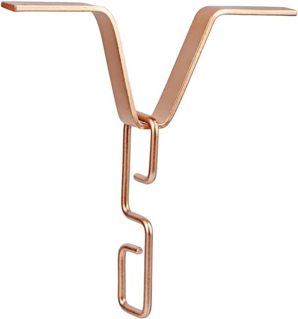 Regenkette mit Rinnenadapterhaken, perfekt geeignet, um Wasserspritzer zu minimieren (Kupferfarbe)