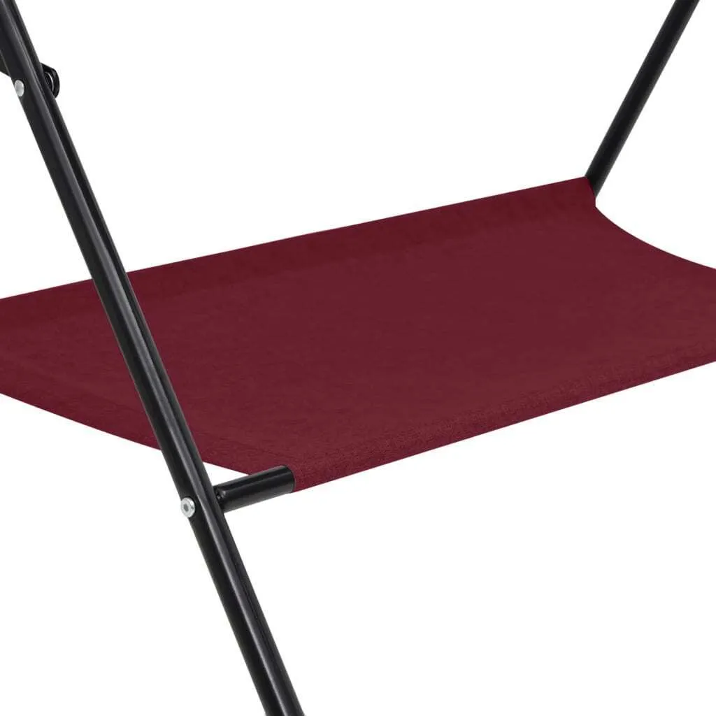Table à langer rouge en fer durable avec structure haute résistance - 10