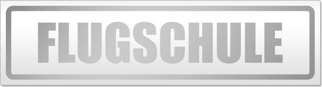 Flugschule Magnetschild Schild magnetisch