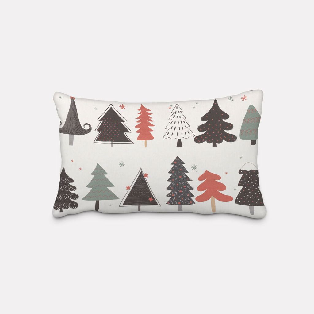 SCHÖNER LEBEN. Kissenhülle Merry Christmas Weihnachtsbaum ecru schwar Größe 30x50cm (HxB) 30x50cm (HxB) Größe