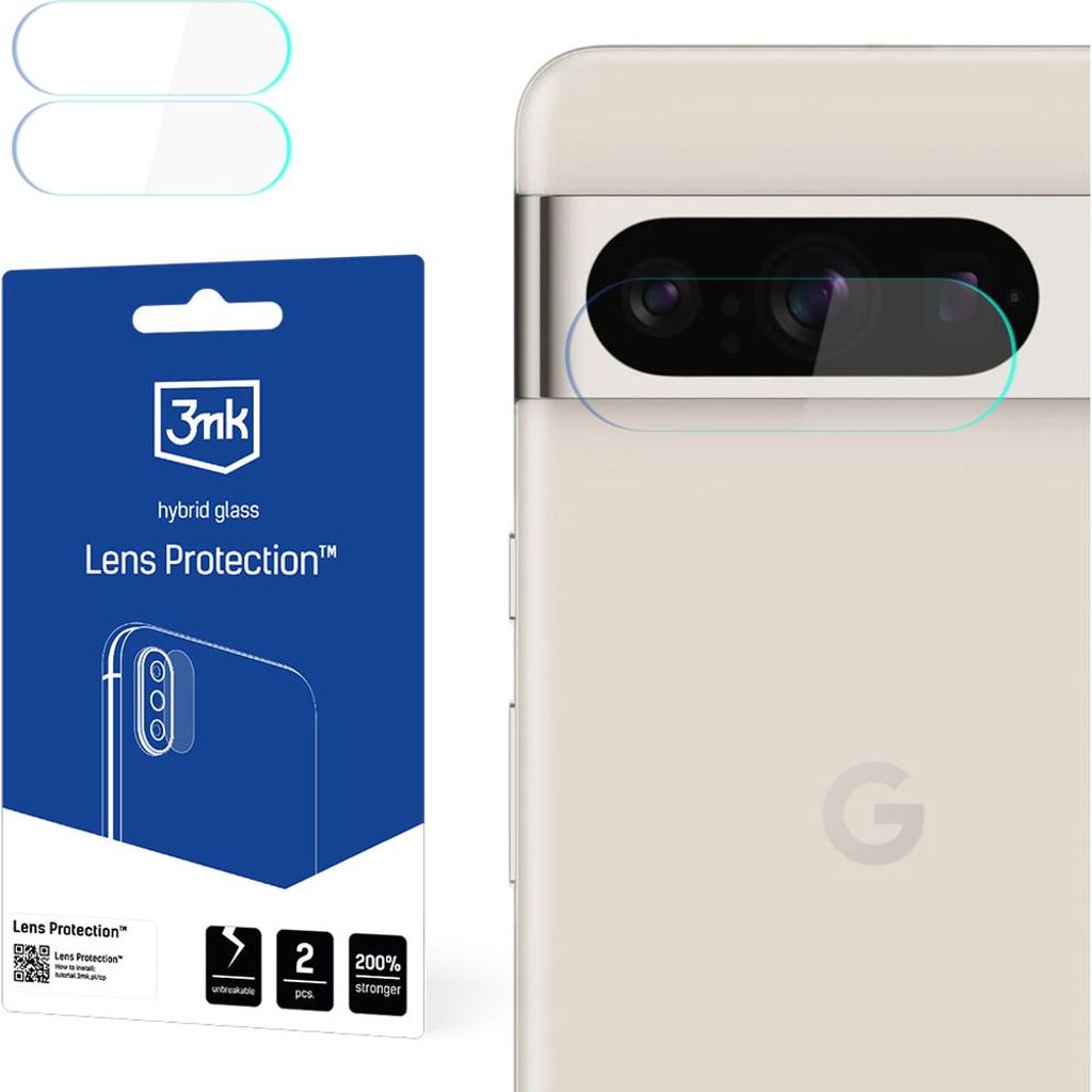 3mk Hybridglas Lens Protection für Google Pixel 8 Pro Kamera Objektiv Kameralinse 0,16mm 6H (4 Stück)