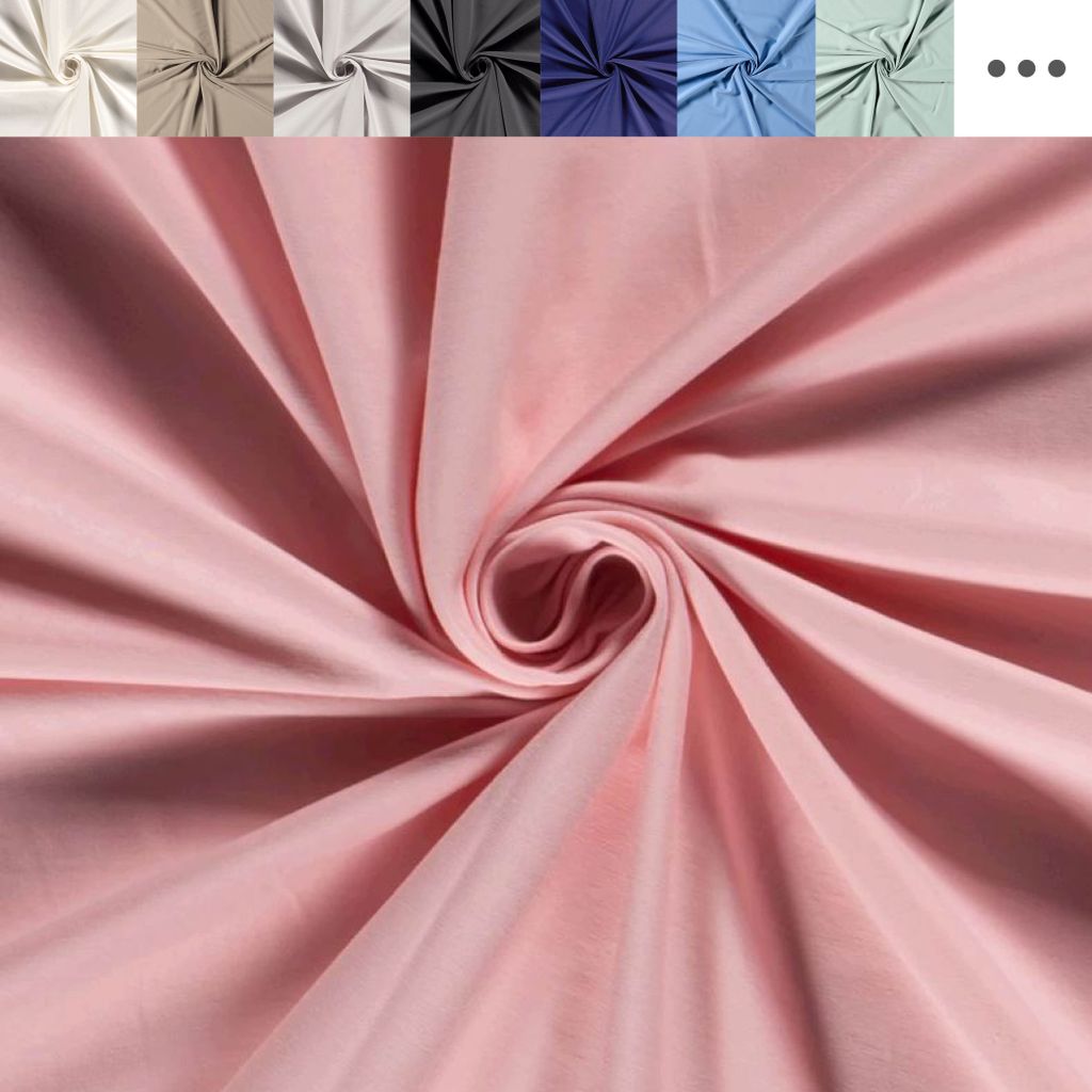 Baumwoll Jersey Stoff Meterware rosa, Jerseystoff dehnbar Produktbild 