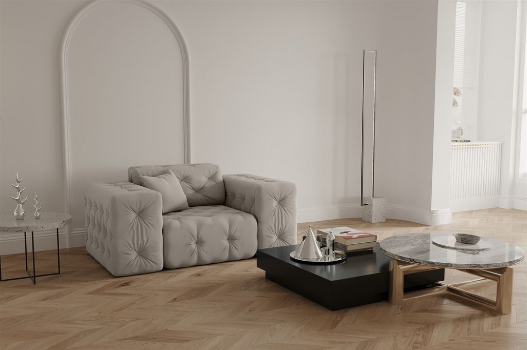 Sofaset Designersofa CHANTAL 3-2-1 in Stoff Opera Velvet Produktbild 4