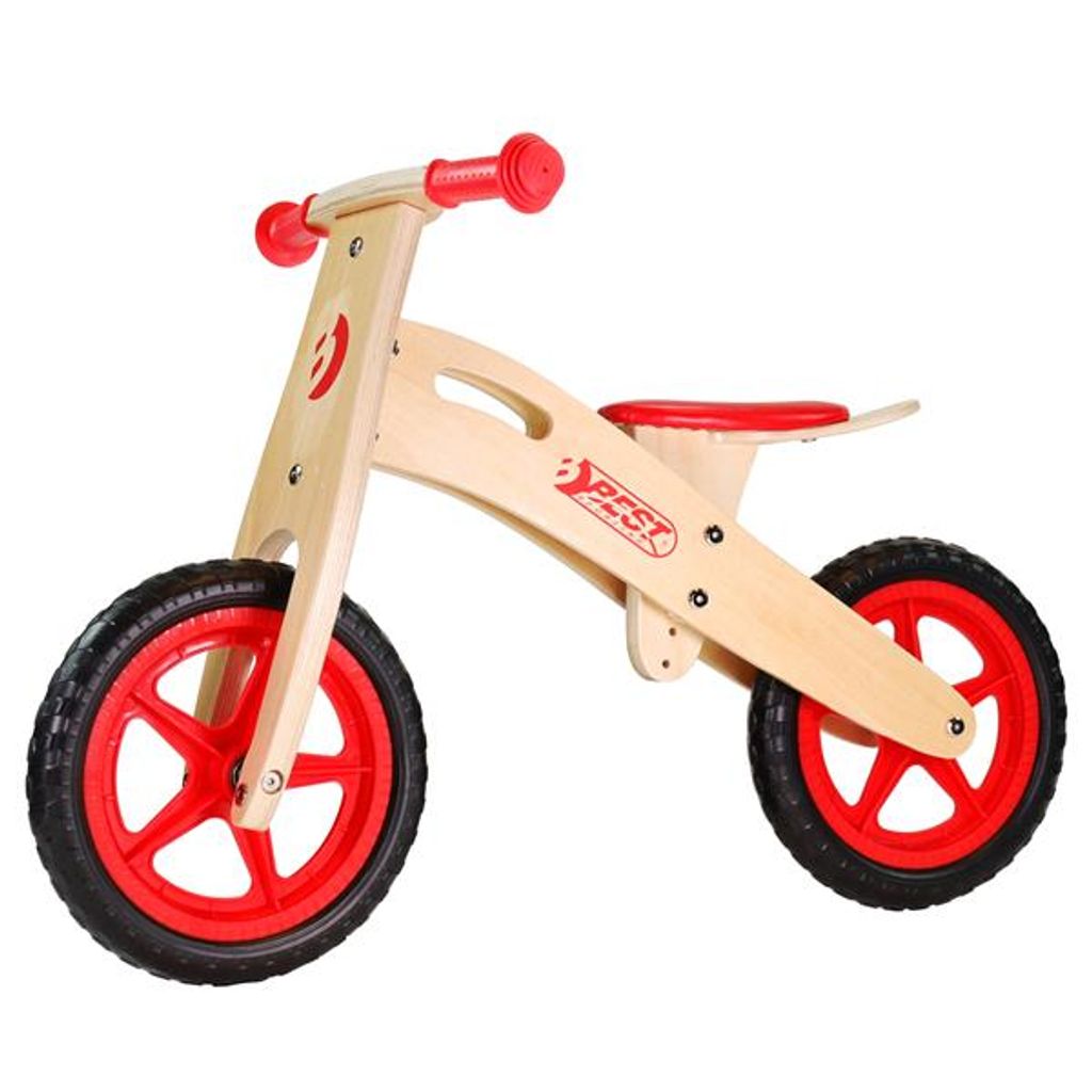 Best Sporting, Holz Laufrad, rot, 31108