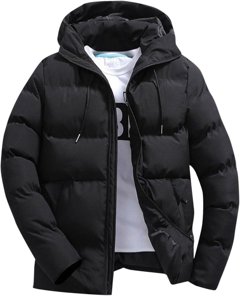 ASKSA Winterjacke Herren Steppjacke mit Kapuze Warme Stepp Produktbild 