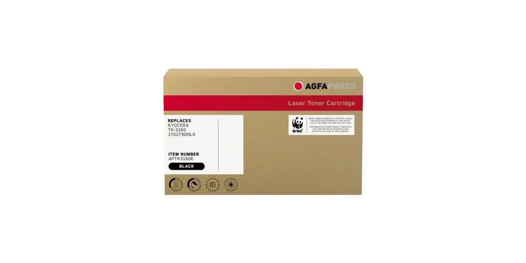 Toner Sostenibile AgfaPhoto APTK3160E per Kyocera TK-3160 - 12.5k Pag
