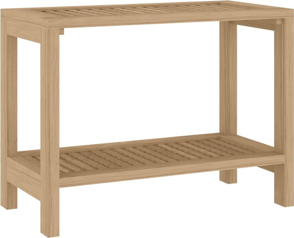 Hochwertige Badezimmer-Beistelltisch 60x30x45 cm Massivholz Teak, Duschhocker & -sitze DE36649