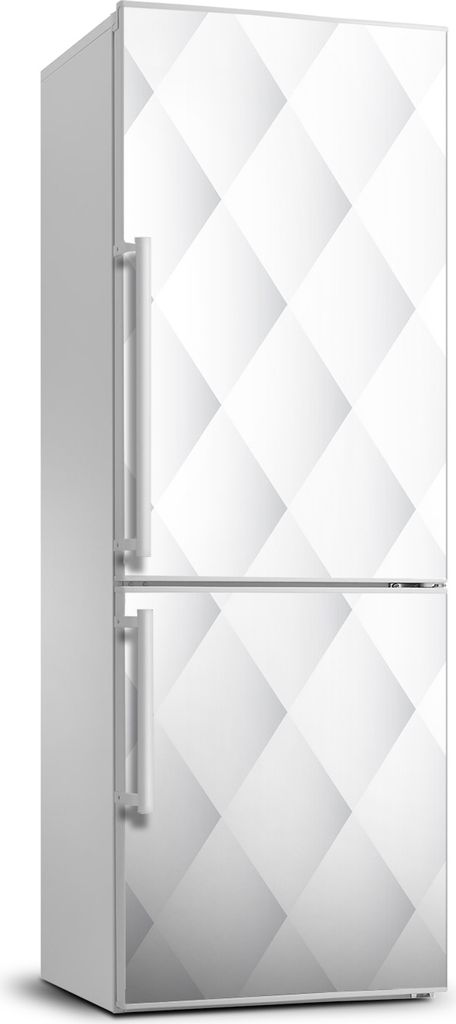 Tulup Kühlschrankdekoration - 70x190 cm - Aufkleber auf dem Kühlschrank - Quadrate Hintergrund
