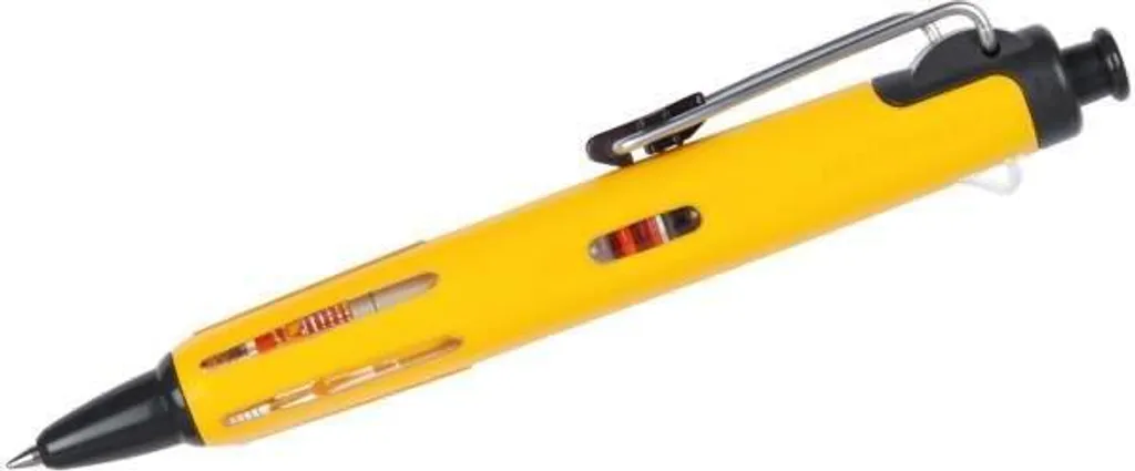 Stylo de chantier Tombow AirPress jaune idéal pour écrire en hauteur