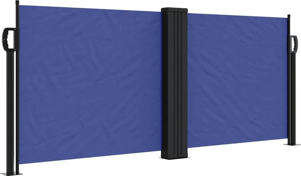 vidaXL Seitenmarkise Ausziehbar Blau 100x600 cm