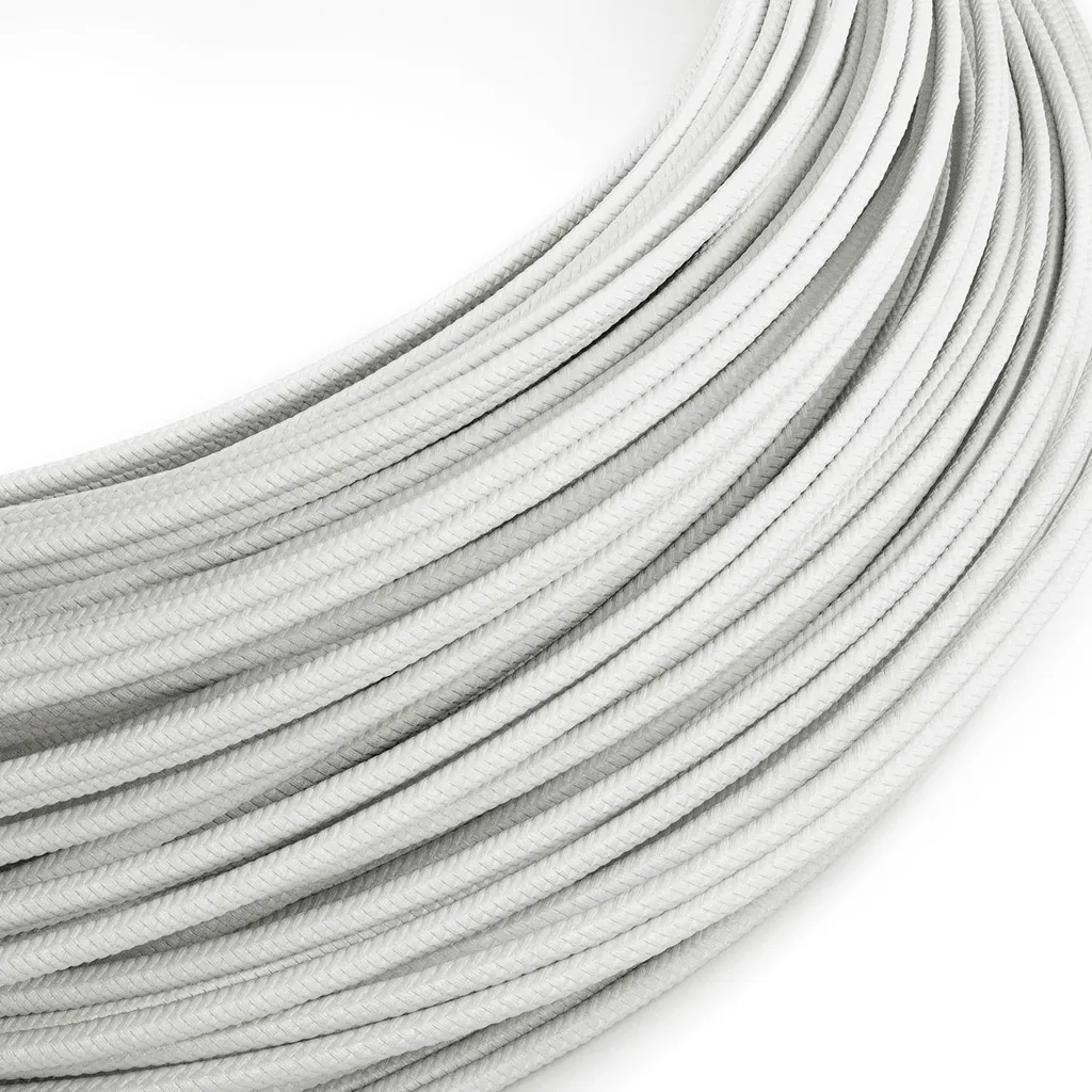 Câble électrique basse tension blanc RM01 effet soie SELV - Fini les fils moches