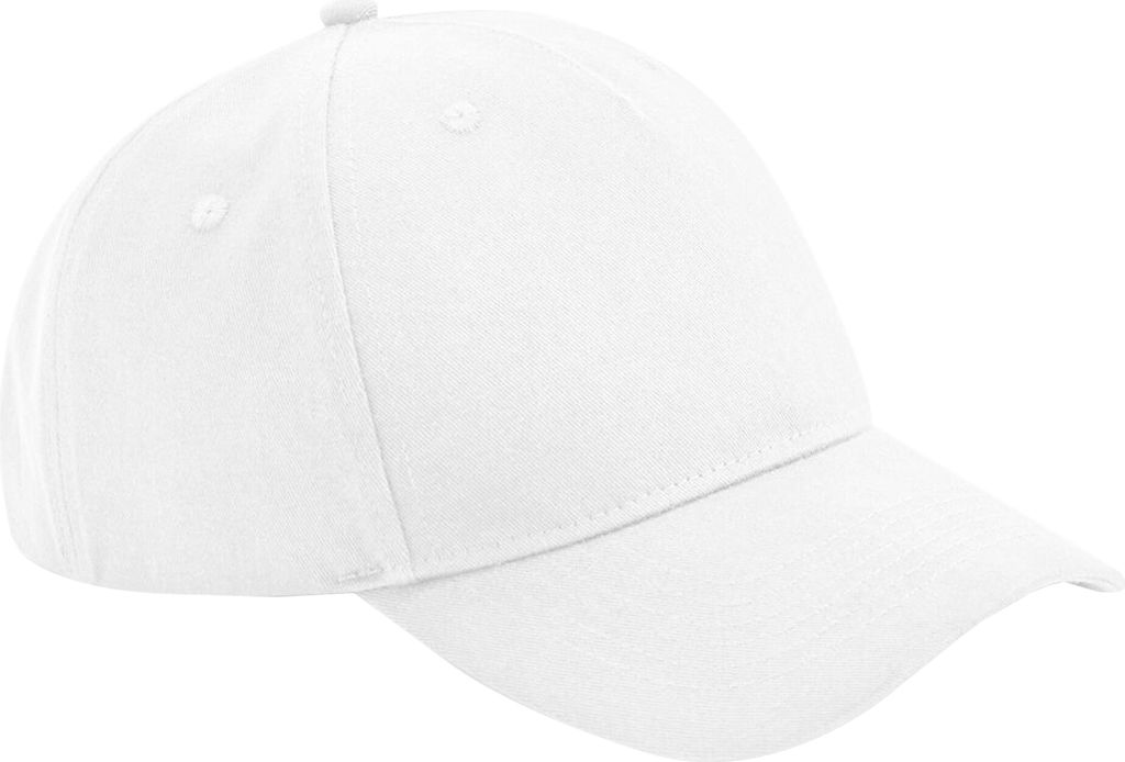 Beechfield - Baseball-Mütze 5 Segmente für Herren/Damen Uni BC5062 (Einheitsgröße) (Weiß)