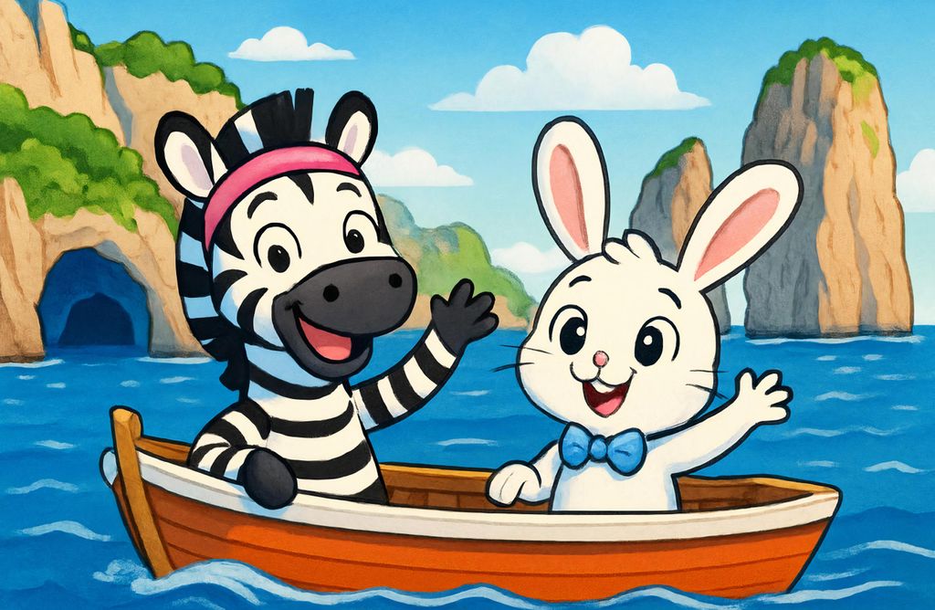 hansepuzzle 111165 - Zara und Bouncy Puzzle, 500 Teile, Kinder, 46,0 x 30,0cm mit hochwertiger Aufbewahrung, Kartonbox & Beutel