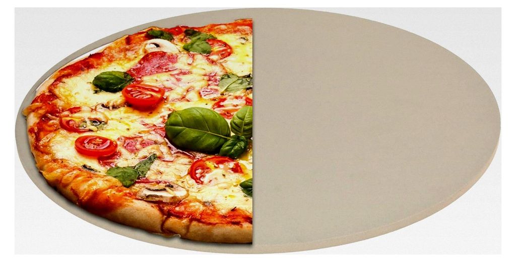 Pizzastein für Grill und Backofen - Cordierit Steinplatte für Pizza - 33 cm - max. 600°C
