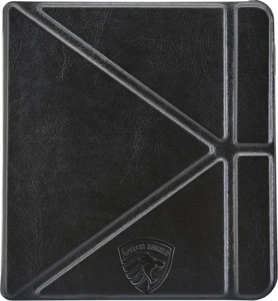 Dutch Shield - Origami Case Hülle für das Kobo Libra 2 Ebook - Klapphülle Ereader Schutzhülle Cover Origami Sleepcover, Schwarz