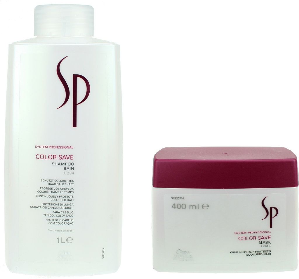 Wella SP Color Save Shampoo 1000ml + Mask 400ml
