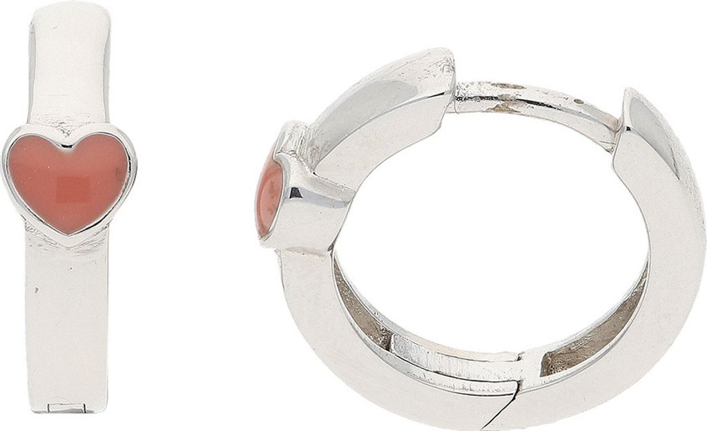 JuwelmaLux Kinder Ohrringe Silber 925 Herz Rosa JL10-06-0698