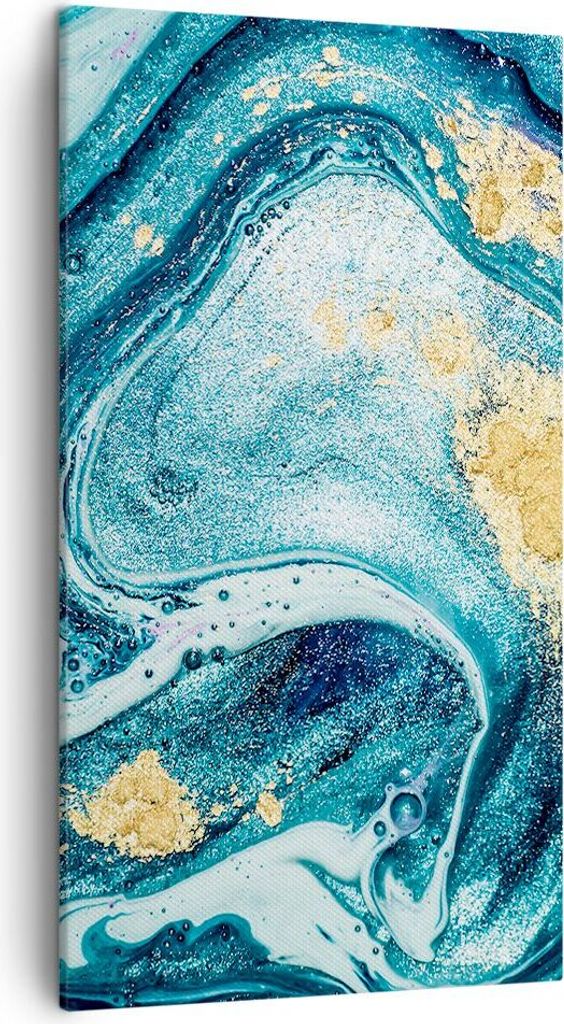 Bild auf Leinwand - Leinwandbild - Abstraktion modern - 45x80cm - Wand Bild - Wanddeko - Wandbilder - Leinwanddruck - Bilder - Kunstdruck - Wanddek...