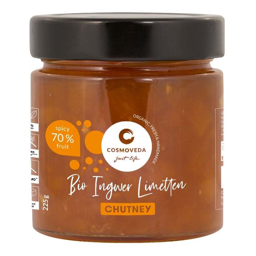 Cosmoveda - Ingwer Limetten Chutney - 225g