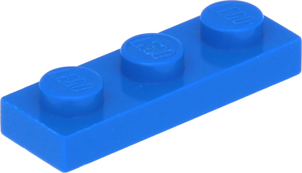 Lego 1x3 Platte 3623 - 250 Stück Blau