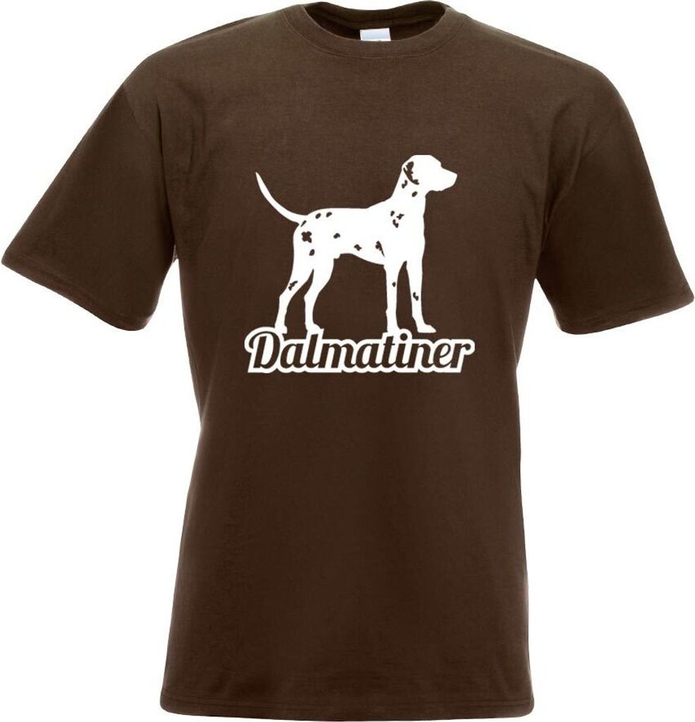 Kiwistar - T-Shirt - Chocolate - Dalmatiner Hunderasse Herren Funshirt Bedruckt Design Sprüche Spruch Motive - mit Motiv Bedruckt - Funshirt Desig...