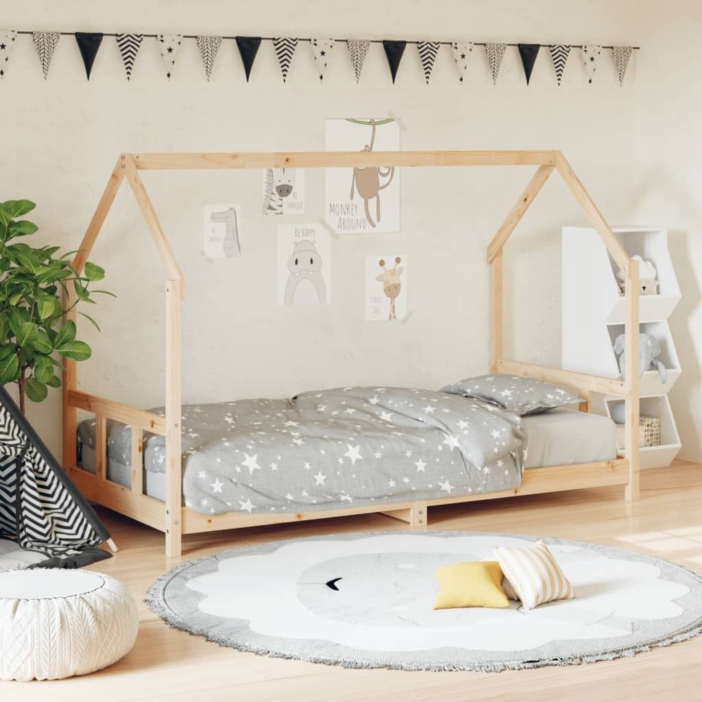 Praktischen Kinderbett 90x200 cm Massivholz Kiefer - Kinderbetten ,design Möbel 7903532 1parcel
