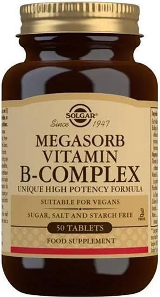 Megasorb Vitamin B-Komplex 50 Tabletten Solgar Produktbild 