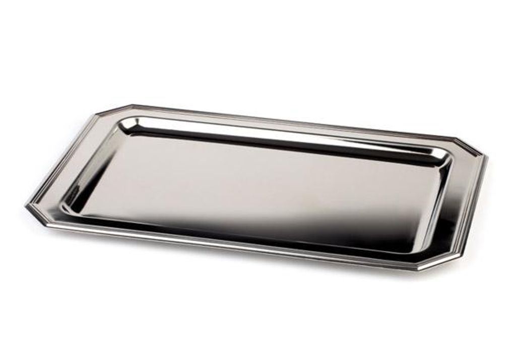 APS 2311 Tablett ELEGANCE, Edelstahl, 48 x 30 cm, Höhe 1 cm, Germany