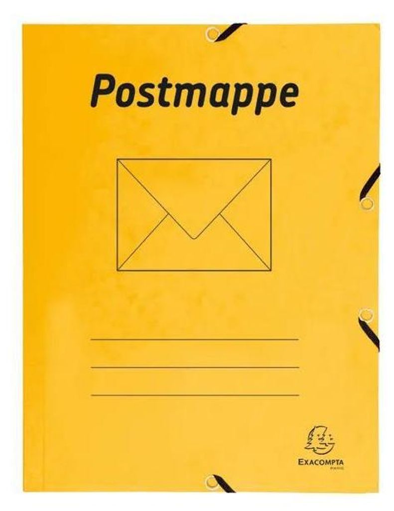 Exacompta 25x Postmappe A4 aus Karton - Gelb - 55549B Produktbild 