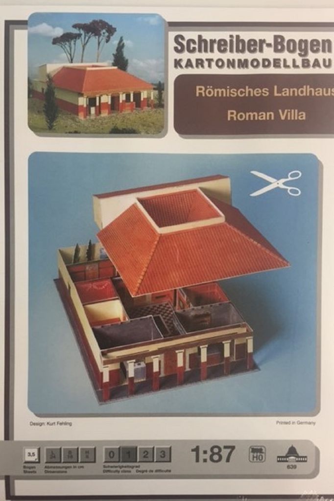 Schreiber-Bogen Kartonmodellbau Römisches Landhaus HO